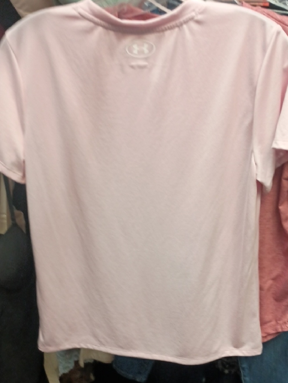 Under Armour Light Pink V-Neck Performance Tee - Picture 3 of 3